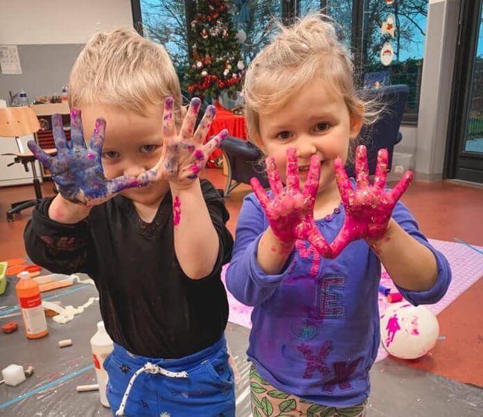 Vingerverven bij Zo op de Schans