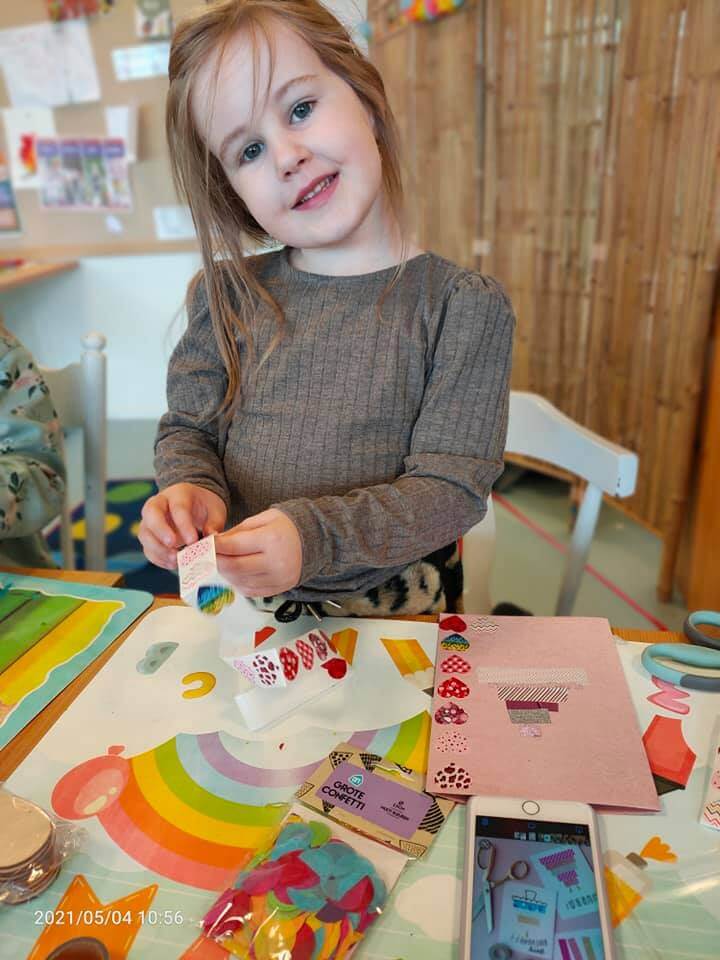 Knutselen op de bso bij Zo op het Podium