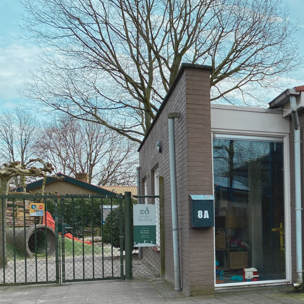 Het pand van Zo aan de Klovenier kinderopvang in Halsteren